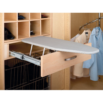Rev-A-Shelf Retractable Pullout Stowaway Closet Ironing Board, Gray, CIB-16CR