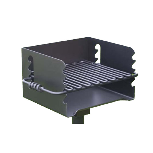 Pilot Rock CBP-135 Park Style Outdoor Camping BBQ Charcoal Grill with Swivel