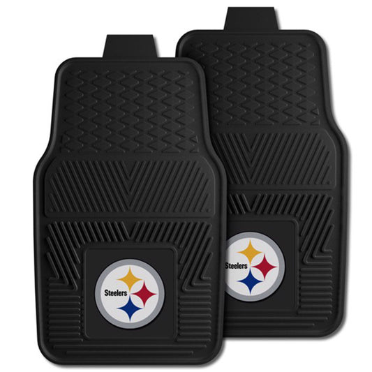 Fanmats 27x17in Vinyl Front Car Floor Mat 2 Piece Set, NFL Pittsburgh Steelers - Find Fresh Goods