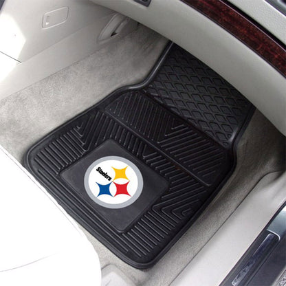 Fanmats 27x17in Vinyl Front Car Floor Mat 2 Piece Set, NFL Pittsburgh Steelers - Find Fresh Goods