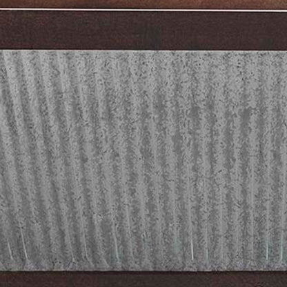 Southern Patio 24" Westlake Deck Rail Garden Planter, Rustic Galvanized (2 Pack)