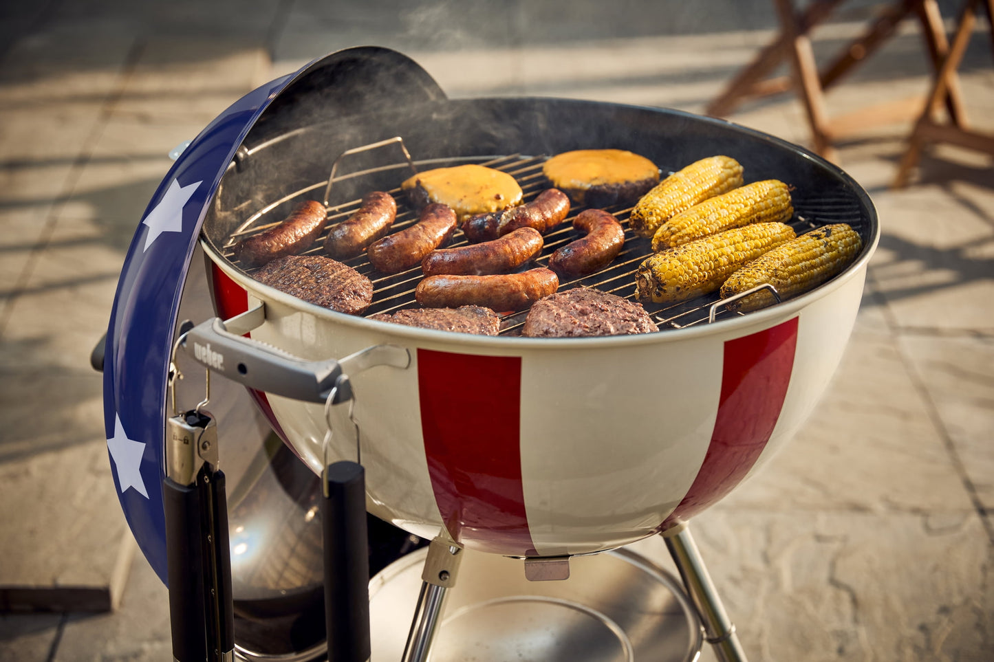 Weber 22" Star Spangled Charcoal Kettle Grill