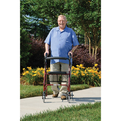 Graham Field Lumex Walkabout Lite Rollator with Seat and 6 Inch Wheels, Aqua - Find Fresh Goods