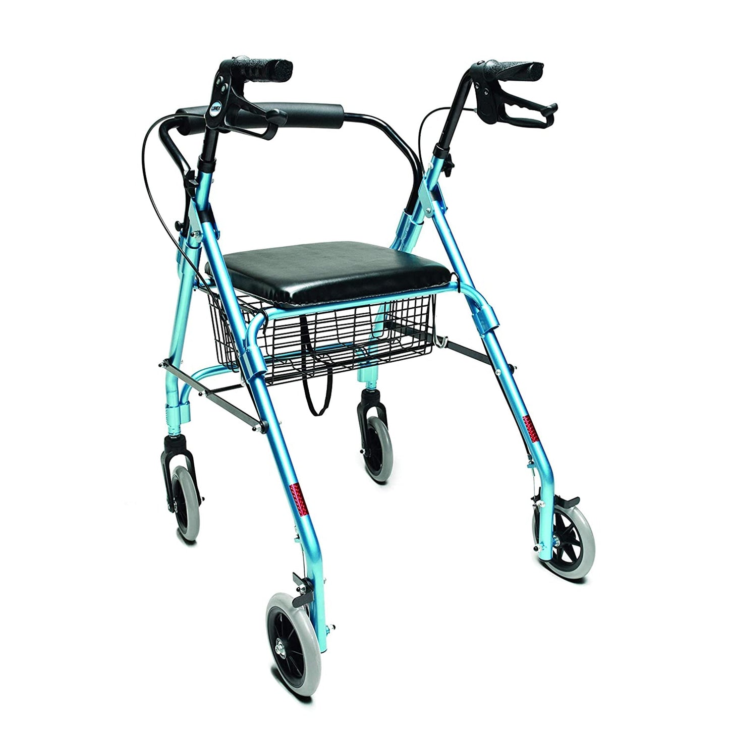 Graham Field Lumex Walkabout Lite Rollator with Seat and 6 Inch Wheels, Aqua - Find Fresh Goods
