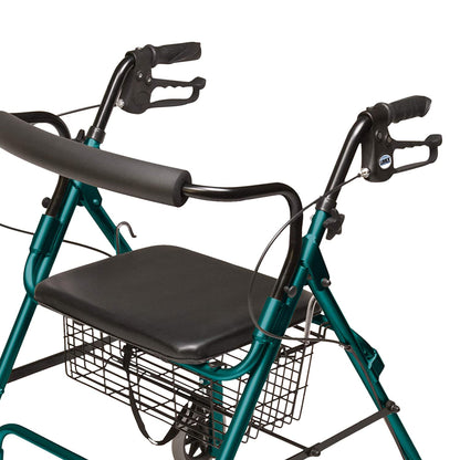 Graham Field Lumex Walkabout Lite Rollator with Seat and 6 Inch Wheels, Teal - Find Fresh Goods