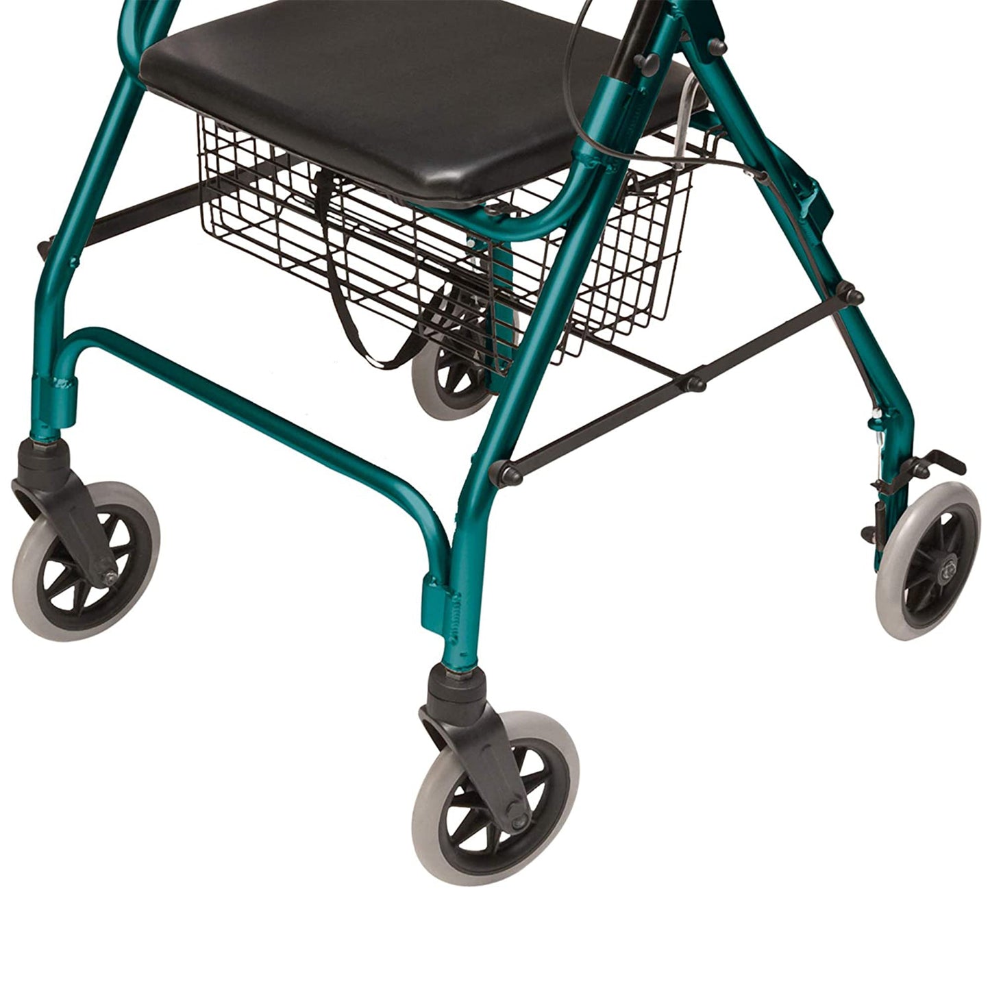Graham Field Lumex Walkabout Lite Rollator with Seat and 6 Inch Wheels, Teal - Find Fresh Goods