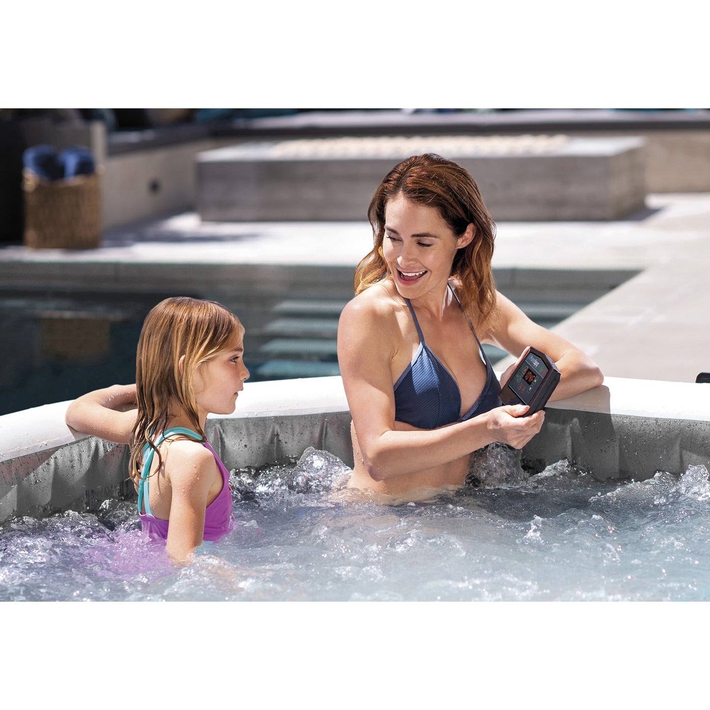 Intex PureSpa Plus Inflatable Bubble Jet Hot Tub & Replacement Filters (8 Pack)