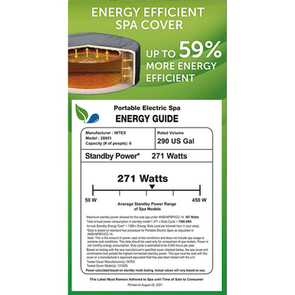 Intex PureSpa Plus Greystone Hot Tub, 94x28", with S1 Filter Cartridge 6-Pack