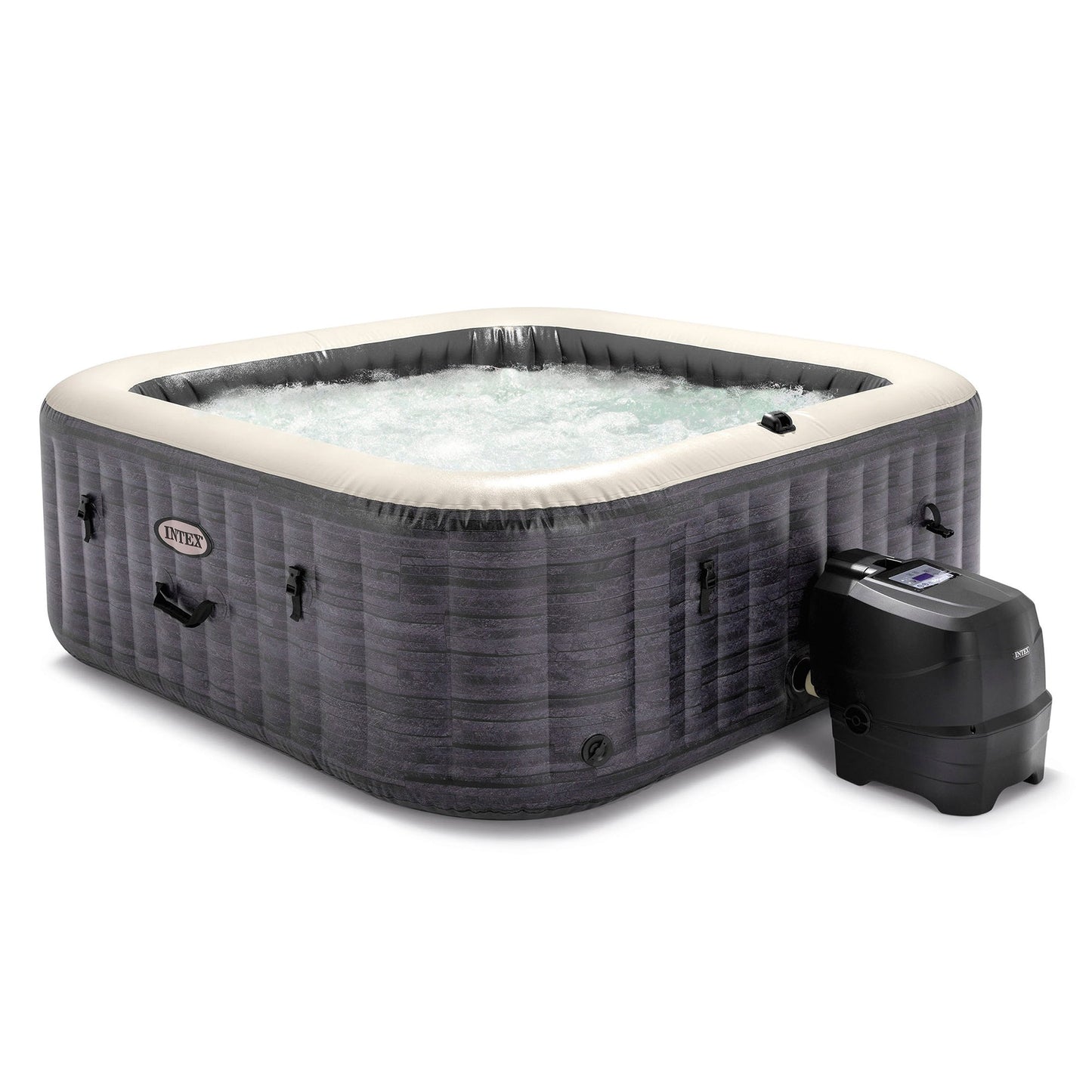 Intex PureSpa Plus Greystone Hot Tub, 94x28", with S1 Filter Cartridge 6-Pack