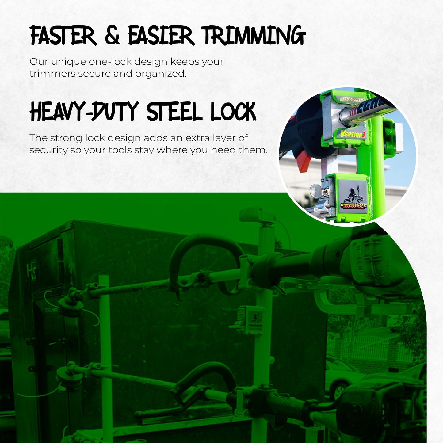 Green Touch Industries XB103 Xtreme Pro Series 3 Position Line Trimmer Rack - Find Fresh Goods