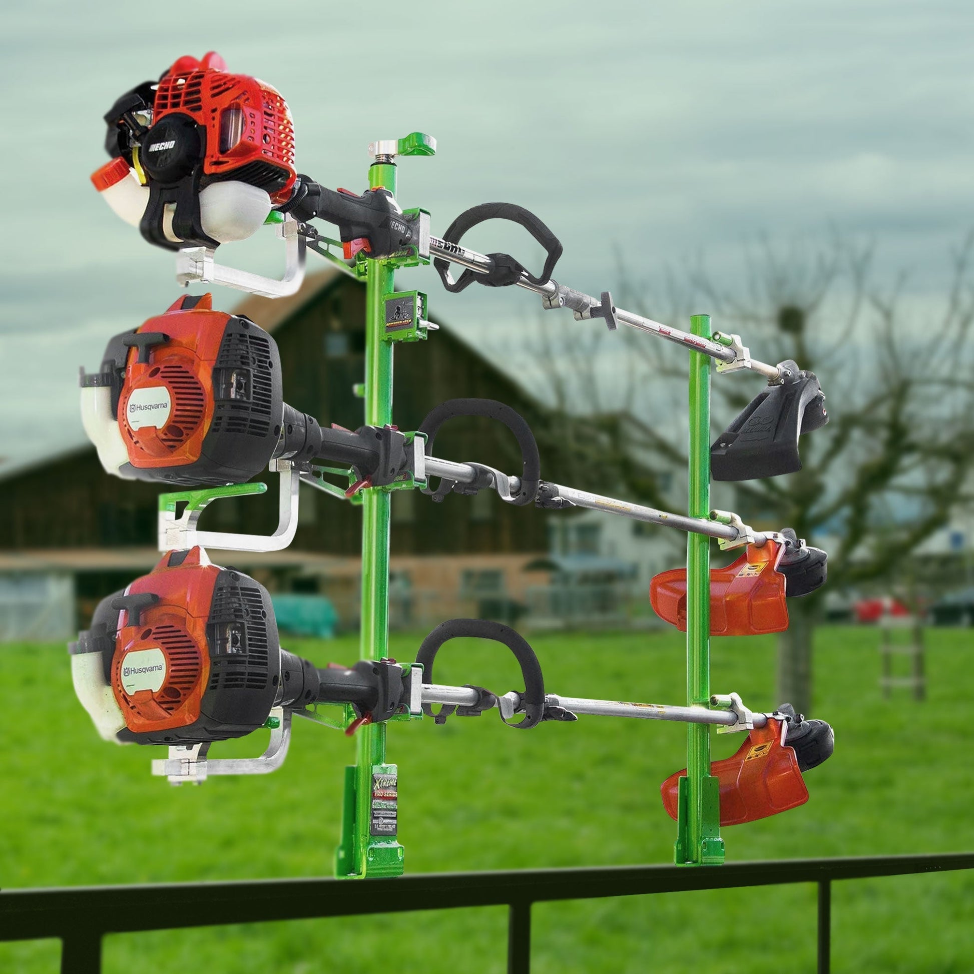 Green Touch Industries XB103 Xtreme Pro Series 3 Position Line Trimmer Rack - Find Fresh Goods