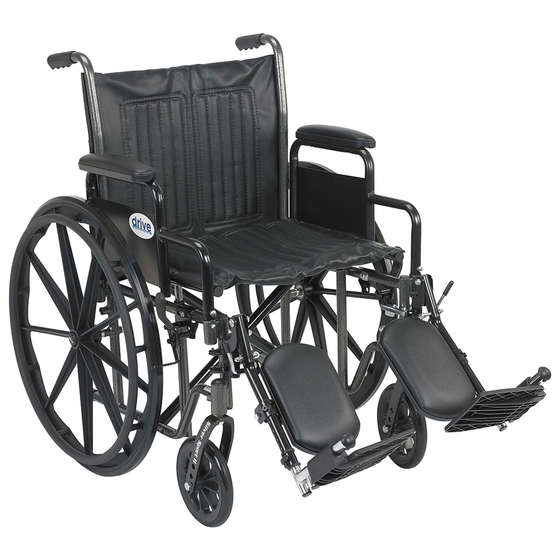 Drive Medical SSP220DDA-ELR Silver Sport 2 Wheelchair with 20 Inch Wide Seat - Find Fresh Goods