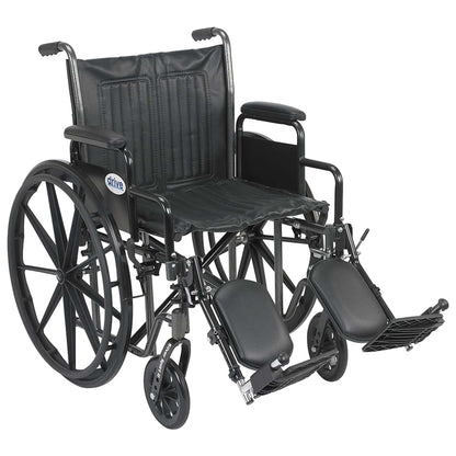 Drive Medical SSP220DDA-ELR Silver Sport 2 Wheelchair with 20 Inch Wide Seat - Find Fresh Goods