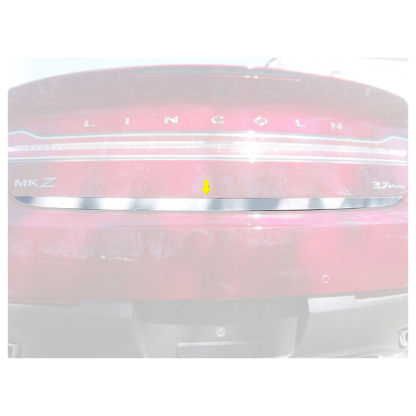 QAA RD53630 1 Piece Stainless Steel Rear Deck Trunk Trim for Lincoln MKZ, Chrome
