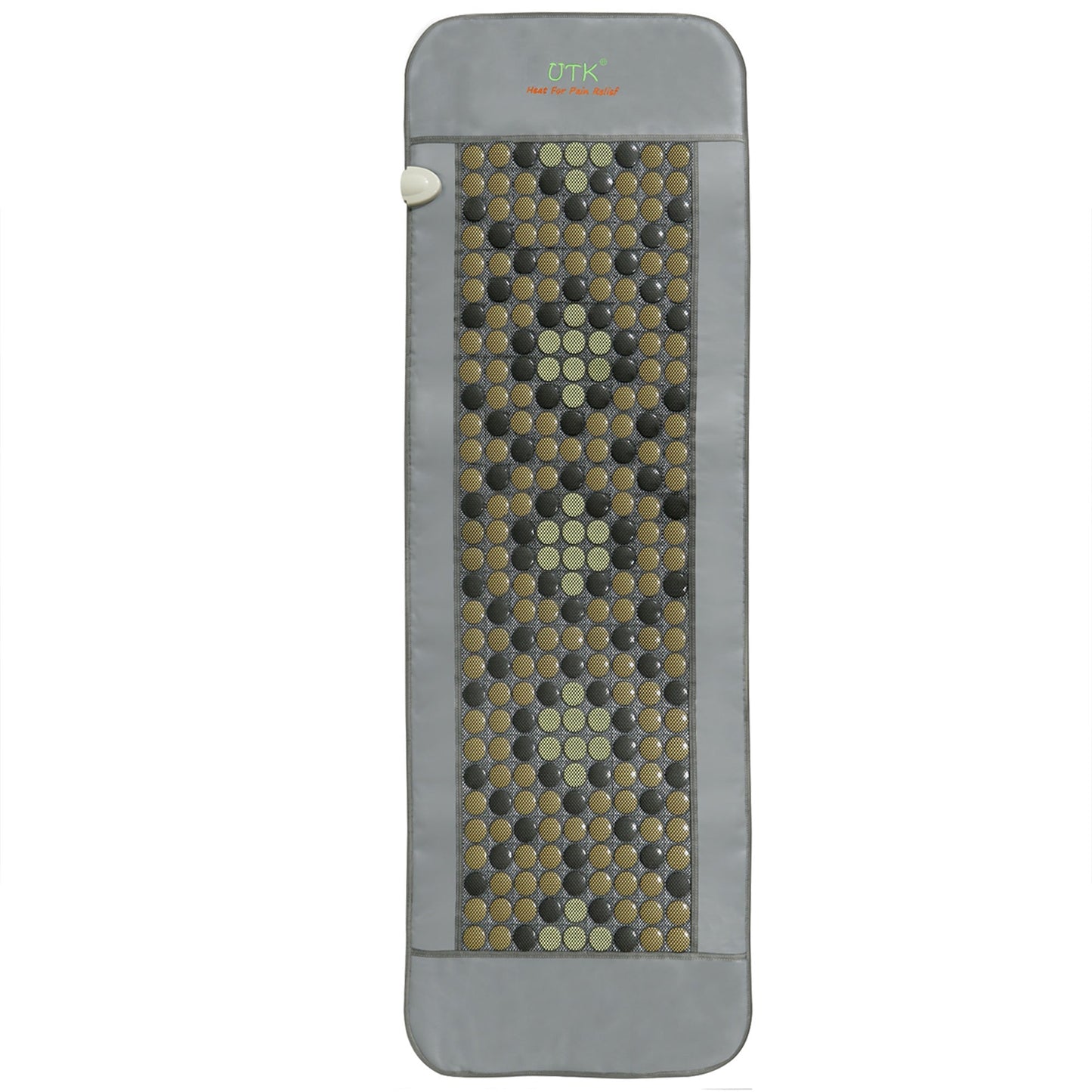 UTK 24" x 70" Tourmaline Stone Infrared Pain Relief Heating Mat w/ Remote, Gray - Find Fresh Goods