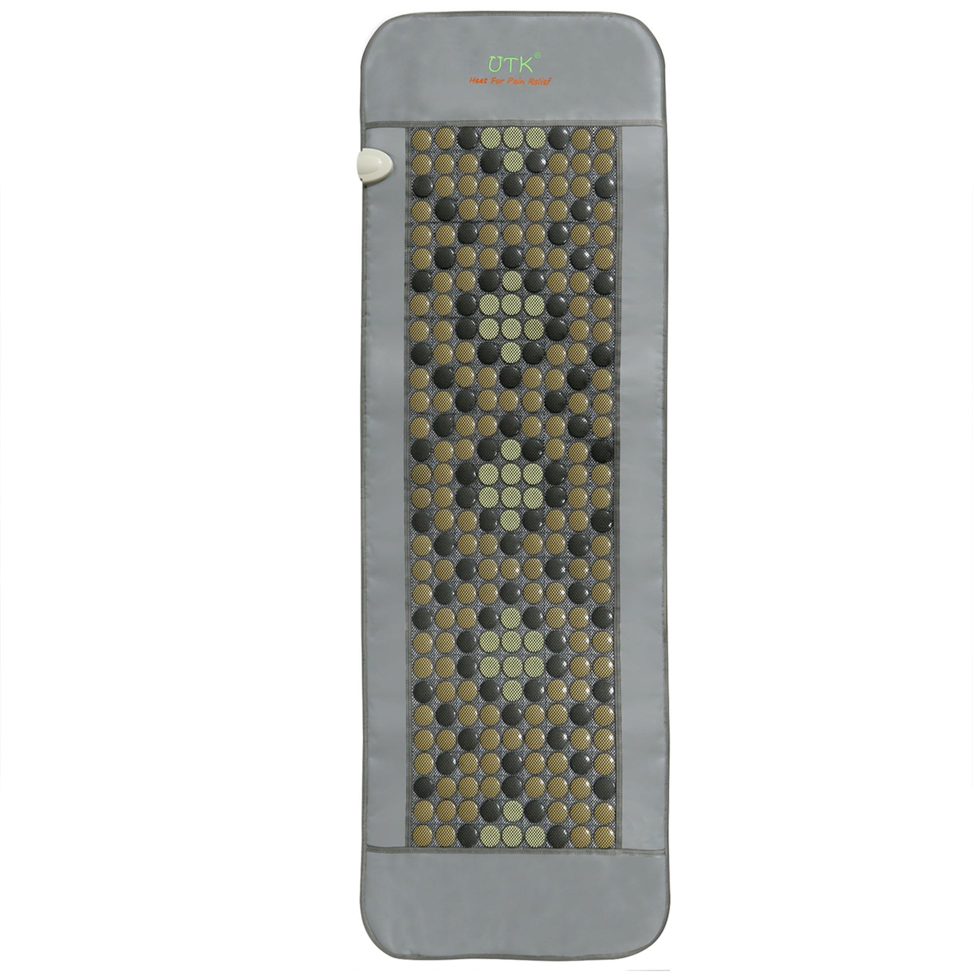 UTK 24" x 70" Tourmaline Stone Infrared Pain Relief Heating Mat w/ Remote, Gray - Find Fresh Goods