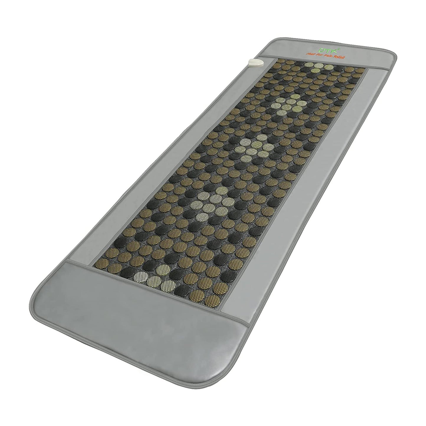 UTK 24" x 70" Tourmaline Stone Infrared Pain Relief Heating Mat w/ Remote, Gray - Find Fresh Goods