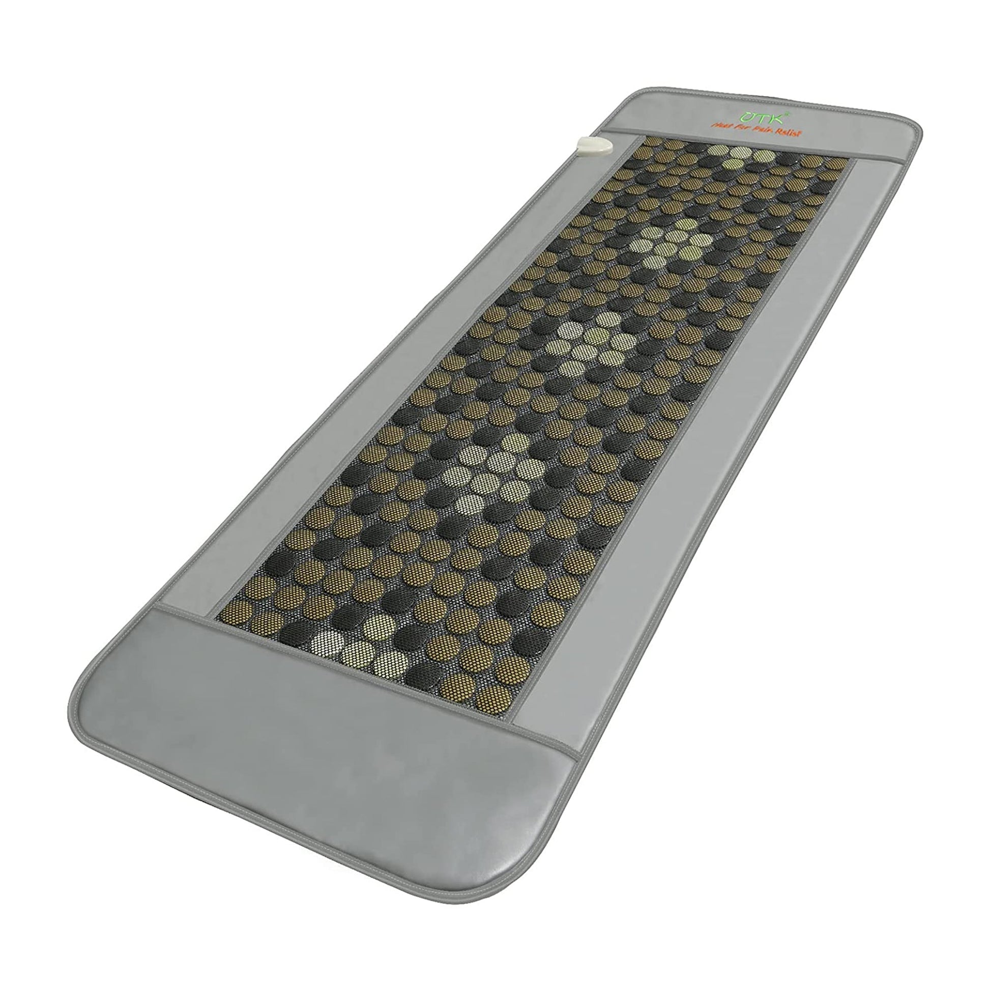 UTK 24" x 70" Tourmaline Stone Infrared Pain Relief Heating Mat w/ Remote, Gray - Find Fresh Goods