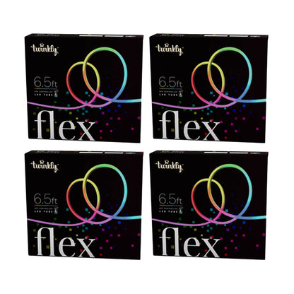 Twinkly Flex App-Controlled Flexible Light Tube RGB 16 Mil Colors 6.5' (4 Pack)