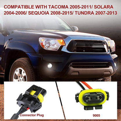 Fieryred LED Fog Light, Compatible w/ Tacoma, Tundra, & Solara, Bumper Placement - Find Fresh Goods