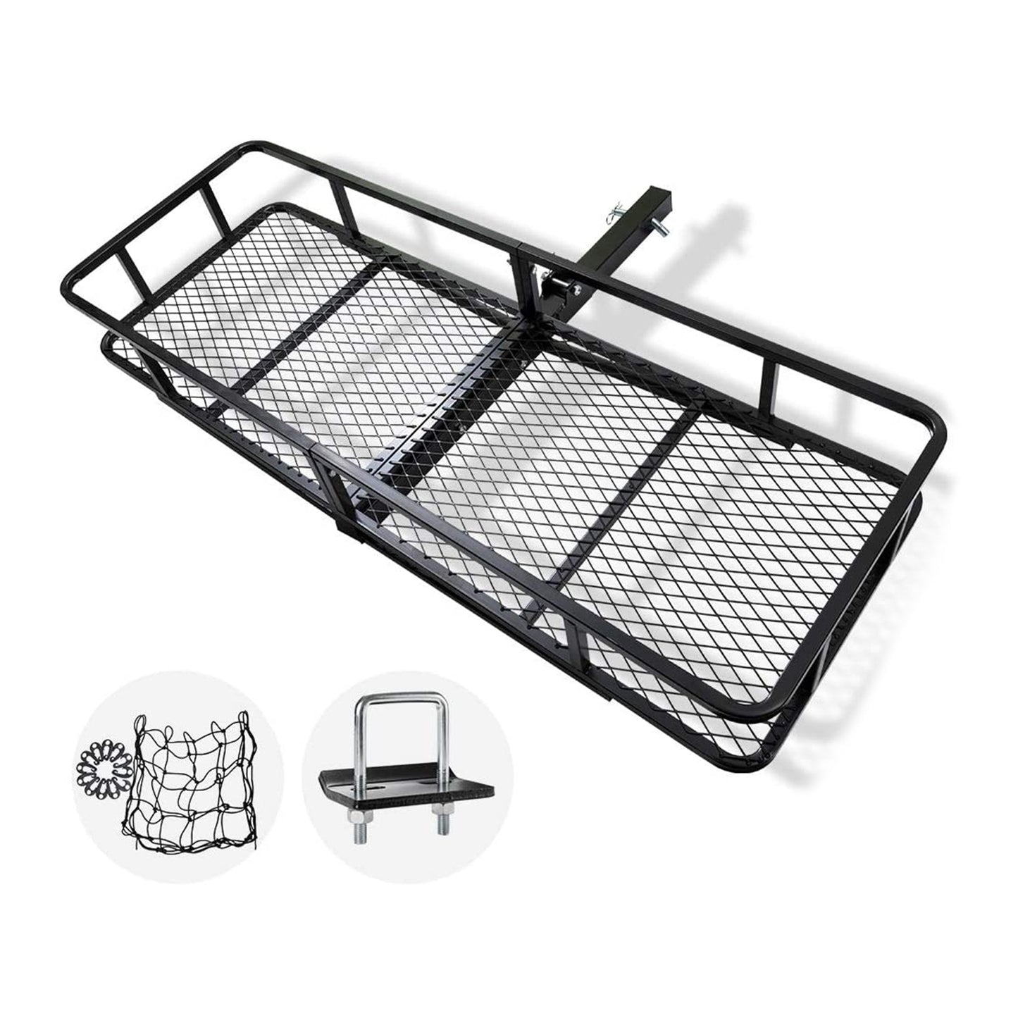 Fieryred Folding Steel Mesh Cargo Carrier Luggage Basket with 500 Pound Capacity - Find Fresh Goods