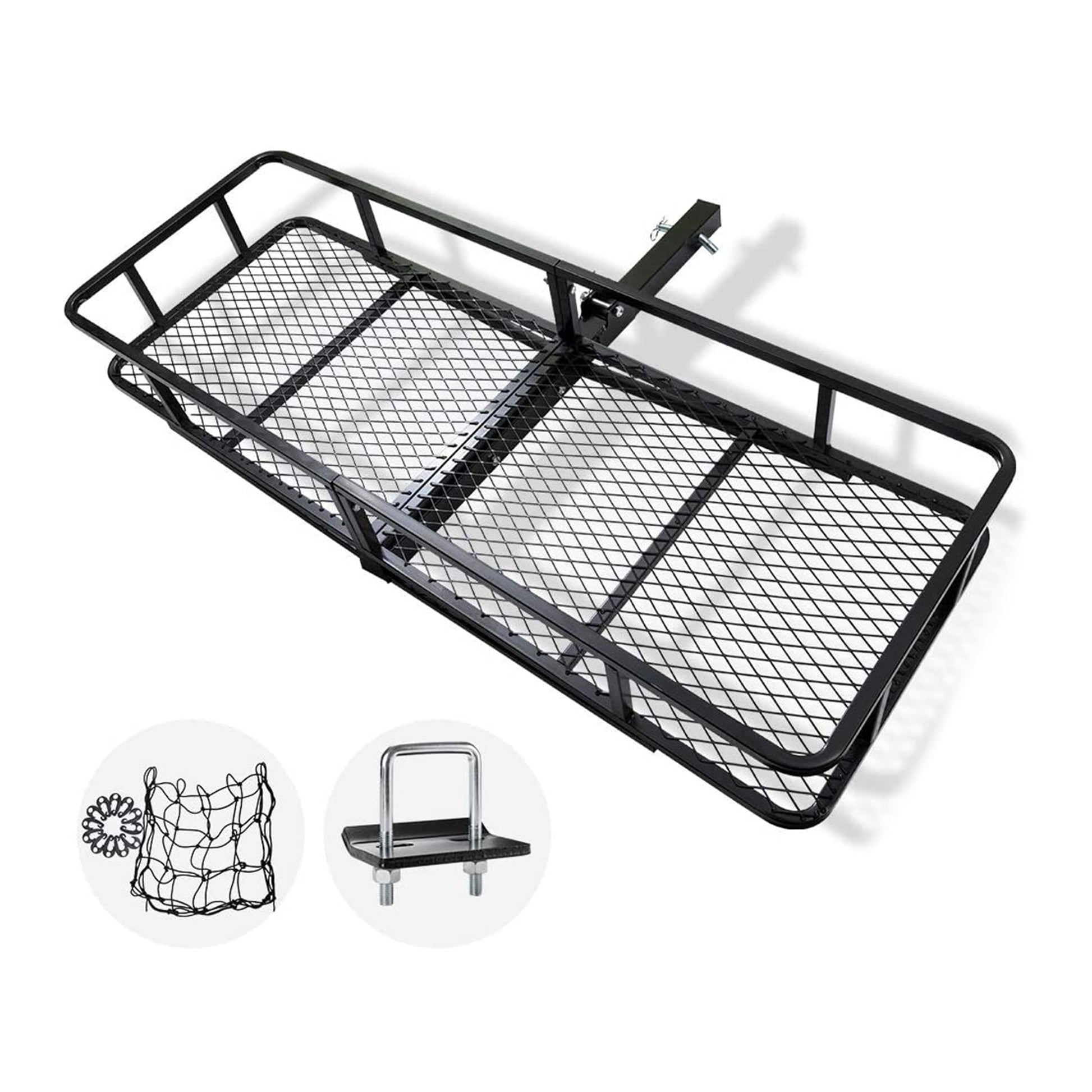 Fieryred Folding Steel Mesh Cargo Carrier Luggage Basket with 500 Pound Capacity - Find Fresh Goods