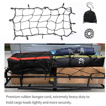 Fieryred Folding Steel Mesh Cargo Carrier Luggage Basket with 500 Pound Capacity - Find Fresh Goods