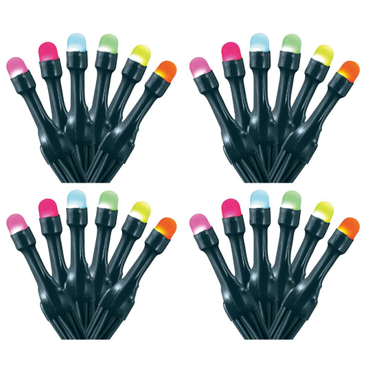 Home Heritage 33' Wrapped Dome Holiday Lights, App Control, 100 RGB LEDs, 4 Pack