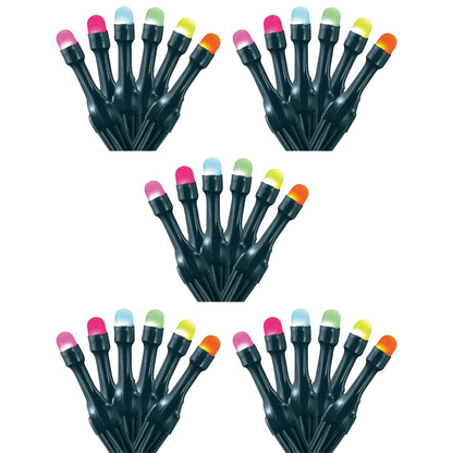 Home Heritage 33' Wrapped Dome Holiday Lights, App Control, 100 RGB LEDs, 5 Pack