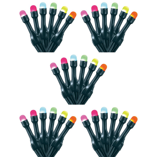 Home Heritage 33' Wrapped Dome Holiday Lights, App Control, 100 RGB LEDs, 5 Pack