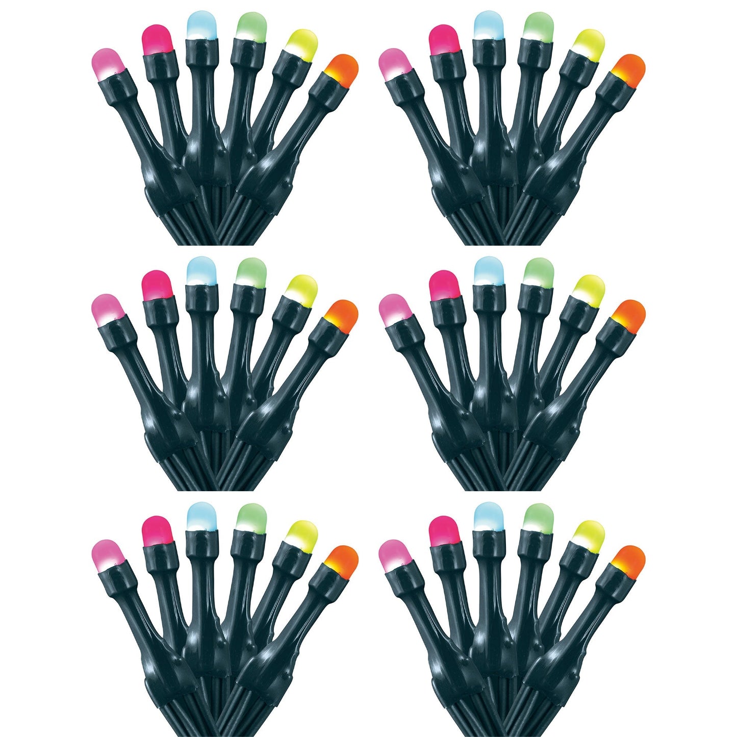 Home Heritage 33' Wrapped Dome Holiday Lights, App Control, 100 RGB LEDs, 6 Pack