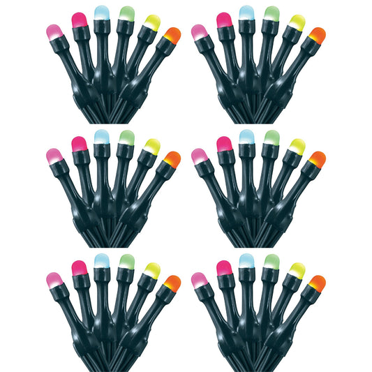 Home Heritage 33' Wrapped Dome Holiday Lights, App Control, 100 RGB LEDs, 6 Pack