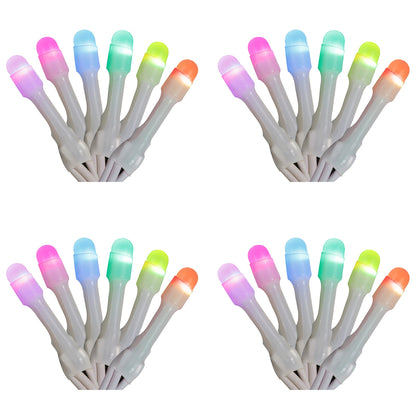 Home Heritage 7' Icicle Style Holiday Lights, App Controlled, 50 RGB LEDs 4 Pack