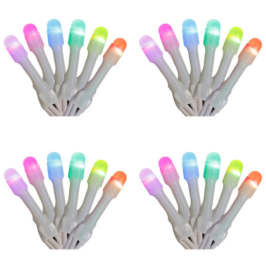 Home Heritage 7' Icicle Style Holiday Lights, App Controlled, 50 RGB LEDs 4 Pack