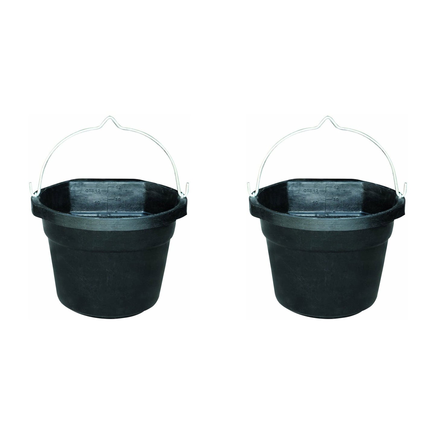 Farm Innovators FB 80R Rubber 3 Gallon Flat Back Heated Bucket 70 Watt (2 Pack)