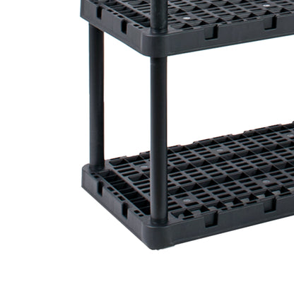 Gracious Living Ventilated Heavy Duty Storage Unit, Black