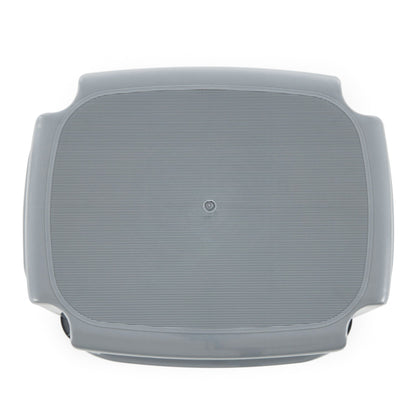 Gracious Living 9.5-Inch Plastic 1 Step Portable Home & Kitchen Stool, Gray
