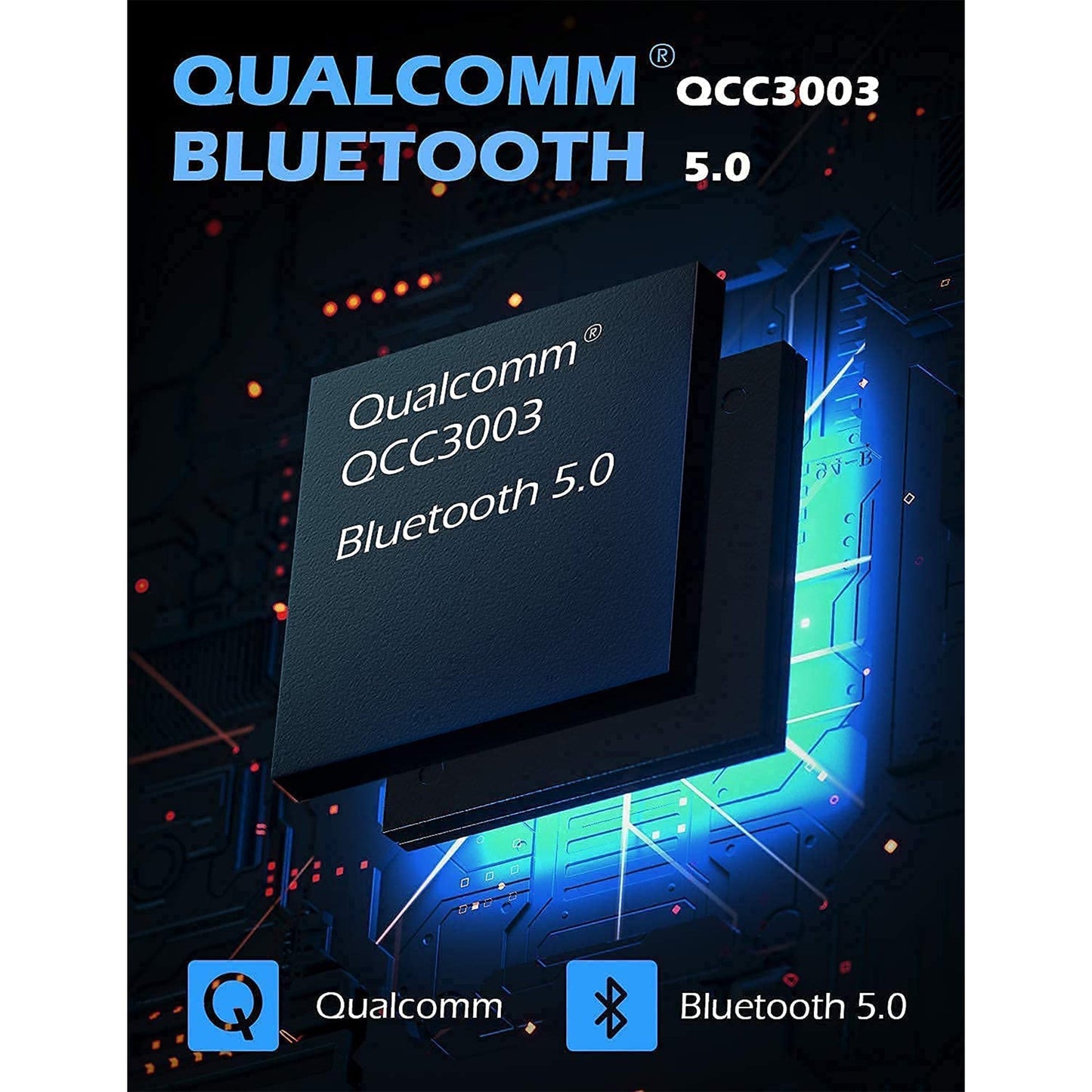 SuperEQ S2 Bluetooth Wired or Wireless Active Noise Canceling Headphones, Black