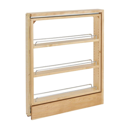 Rev-A-Shelf 3" Pullout Shelf Organizer Rack for Cabinet Base Insert, 438-BC-3C