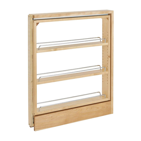 Rev-A-Shelf 3" Pullout Shelf Organizer Rack for Cabinet Base Insert, 438-BC-3C