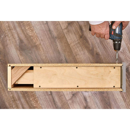 Rev-A-Shelf 3" Pullout Shelf Organizer Rack for Cabinet Base Insert, 438-BC-3C