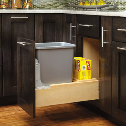 Rev-A-Shelf Pullout Trash Can 35 qt. w/Soft-close Soft-open, 4WCBM-15DM-1