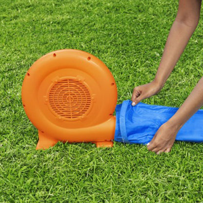 Bestway H2OGO! AquaRace Kids Inflatable Outdoor Water Slide Park with Air Blower