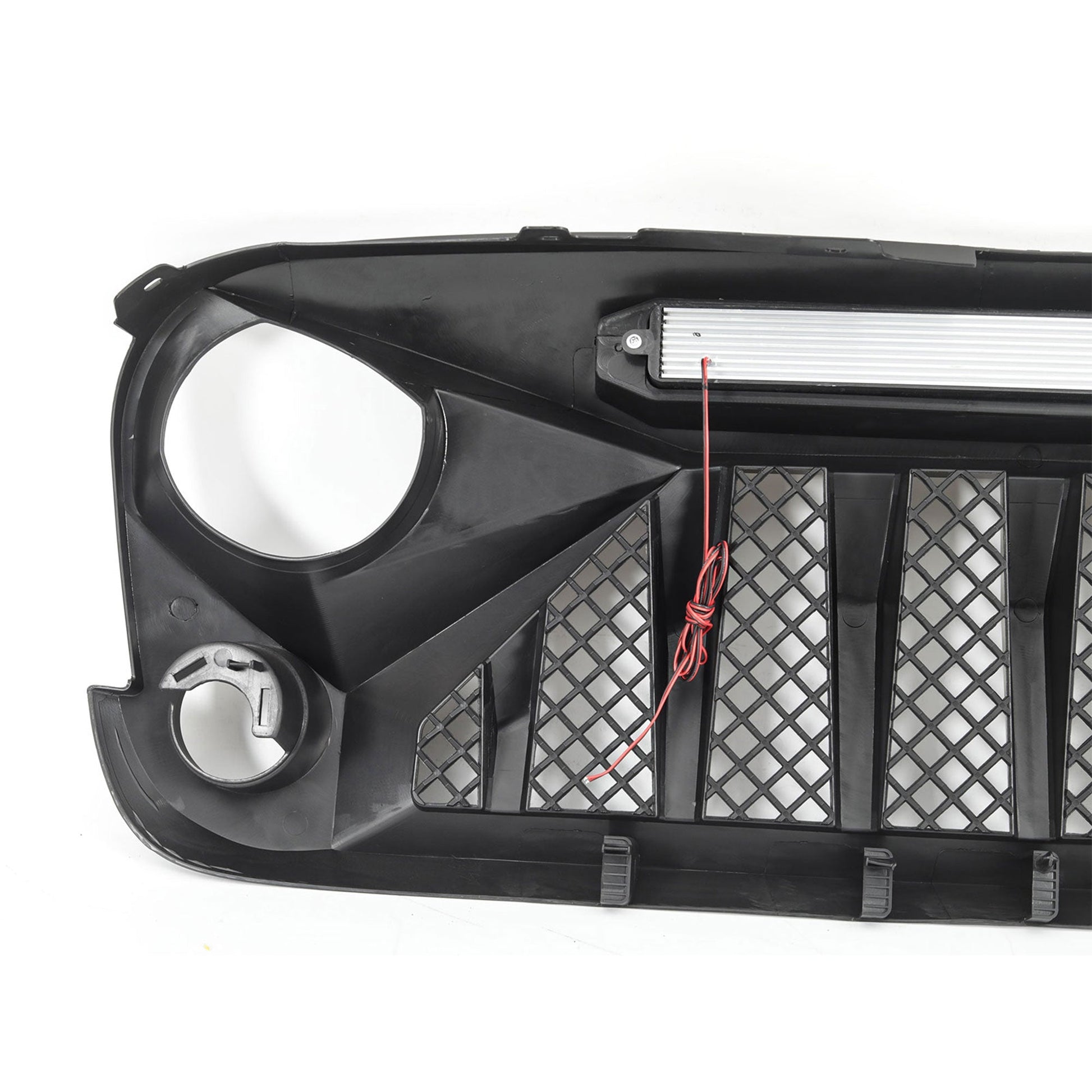 AMERICAN MODIFIED Front Grille w/Off Road Lights for 07-18 Jeep Wrangler JK - Find Fresh Goods