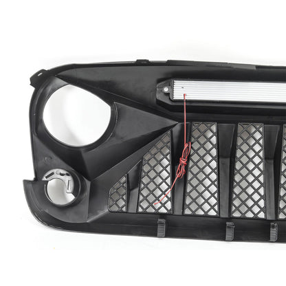 AMERICAN MODIFIED Front Grille w/Off Road Lights for 07-18 Jeep Wrangler JK - Find Fresh Goods