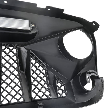 AMERICAN MODIFIED Front Grille w/Off Road Lights for 07-18 Jeep Wrangler JK - Find Fresh Goods