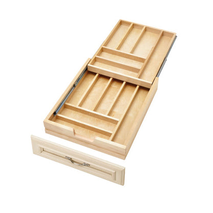 Rev-A-Shelf 18'' Tiered Cutlery Drawer Organizer w/ Soft-Close, 4WTCD-21HSC-1