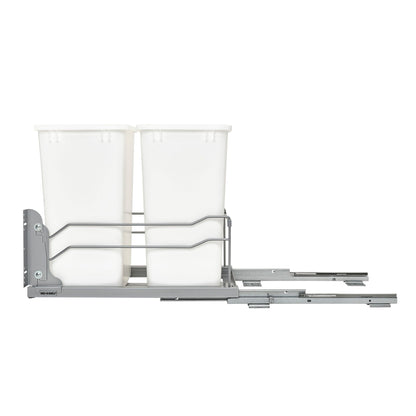 Rev-A-Shelf Double Pullout Trash Cans 35 qt. with Soft-close, 53WC-1835SCDM-211