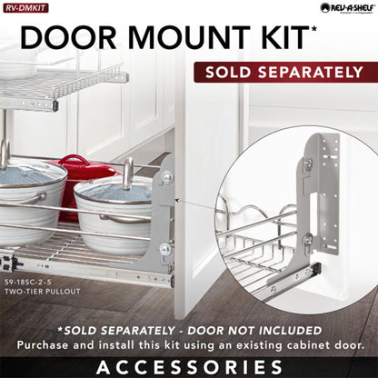 Rev-A-Shelf Kitchen Cabinet Pullout Shelf Organizer, 24 x 22 In, 5WB2-2422-CR-1