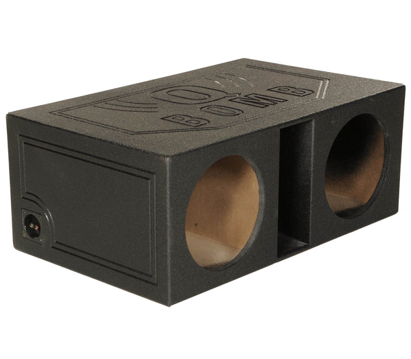 QPower QBOMB12VL Dual 12 Inch Vented Ported Car Subwoofer Sub Box Enclosure